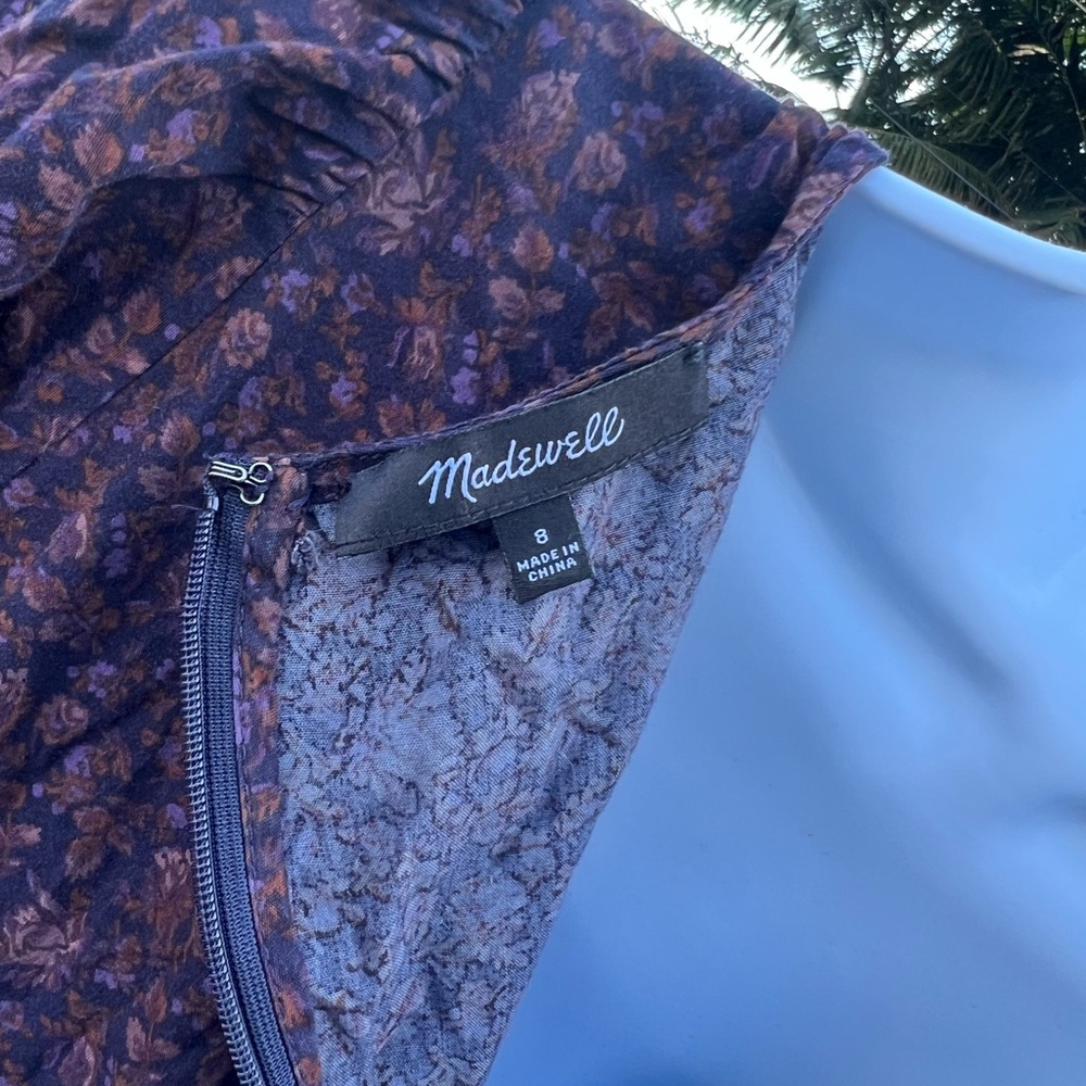 Madewell Purple Floral Maxi Dress - Picture 5 of 9